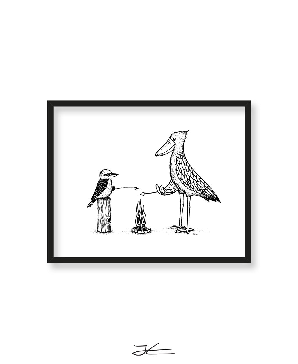 Kookaburra Shoebill Camp Trip - Print/ Framed Print