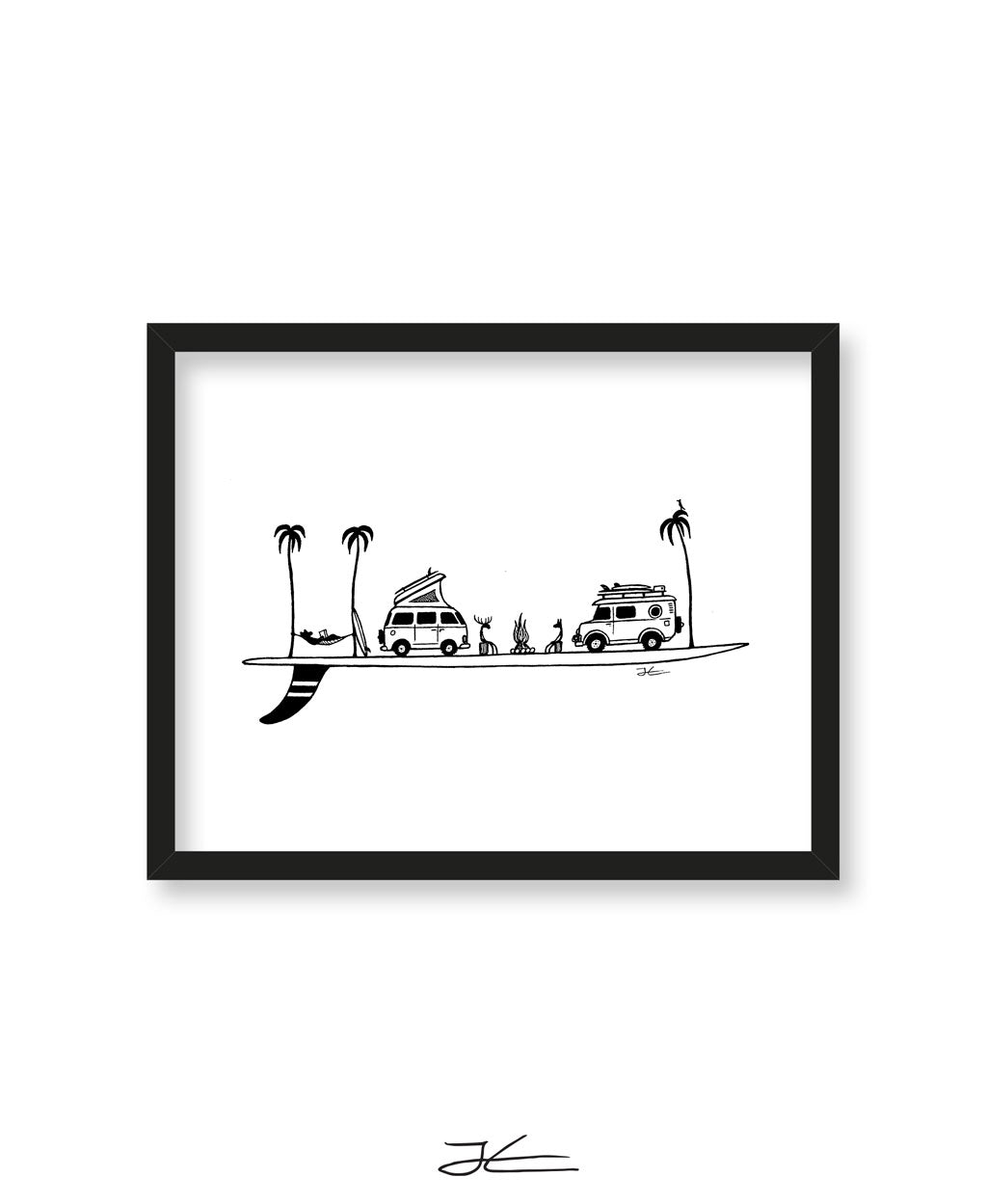 Life on a Single Fin - Print/ Framed Print