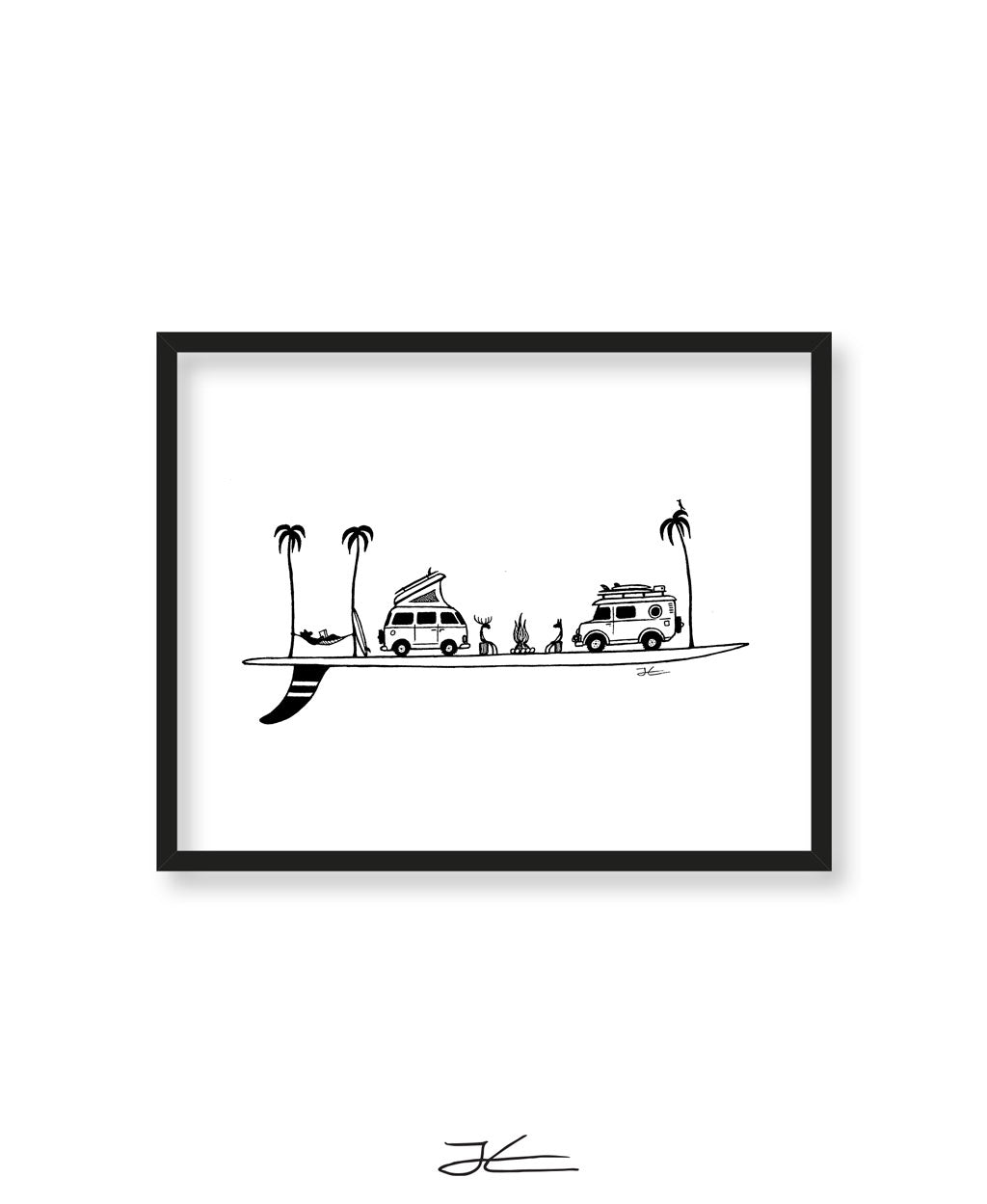 Life on a Single Fin - Print/ Framed Print