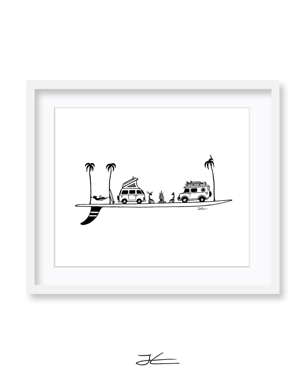 Life on a Single Fin - Print/ Framed Print