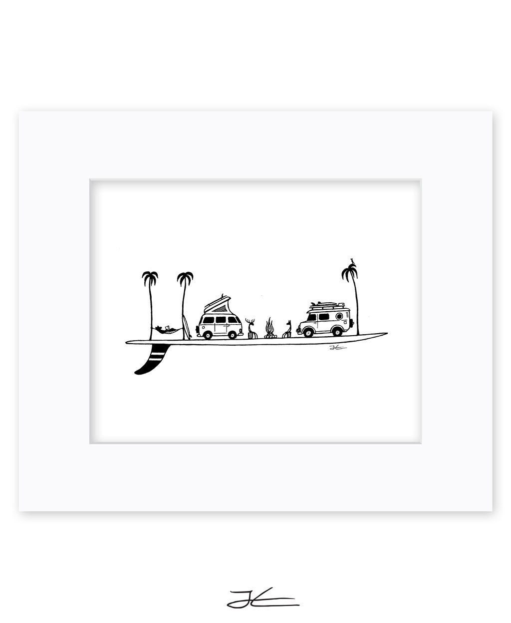 Life on a Single Fin - Print/ Framed Print