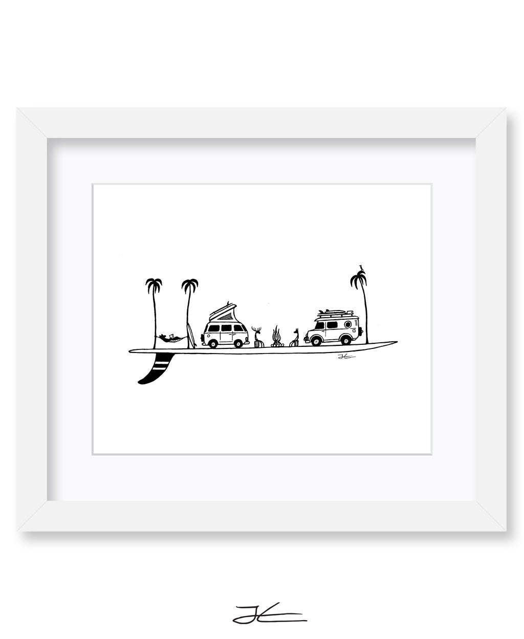 Life on a Single Fin - Print/ Framed Print