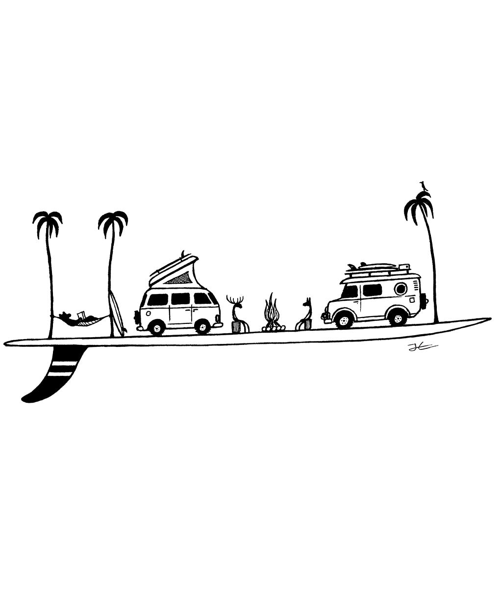 Life on a Single Fin - Print/ Framed Print