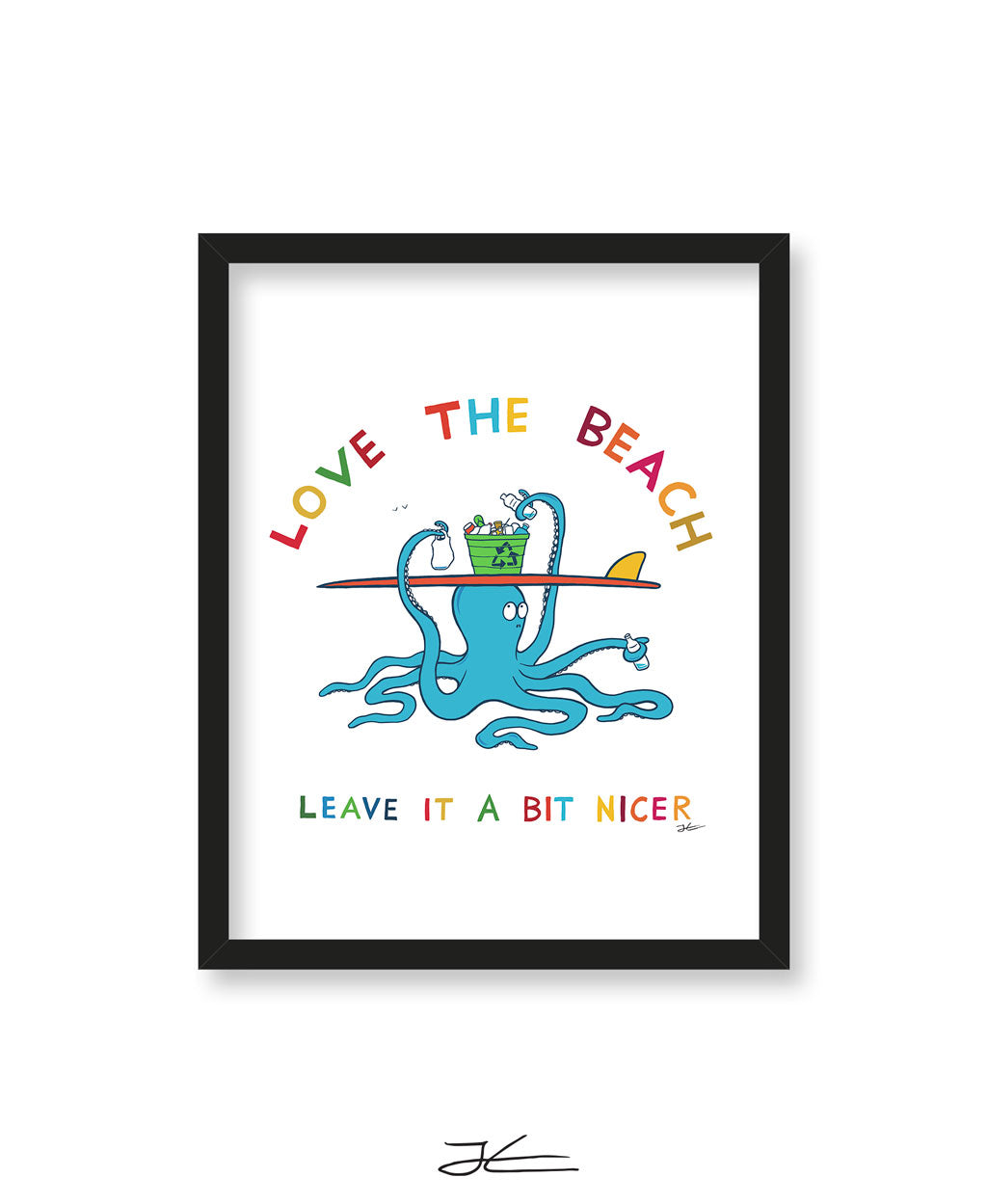 Love The Beach - Print/ Framed Print - Surfrider Japan Collaboration