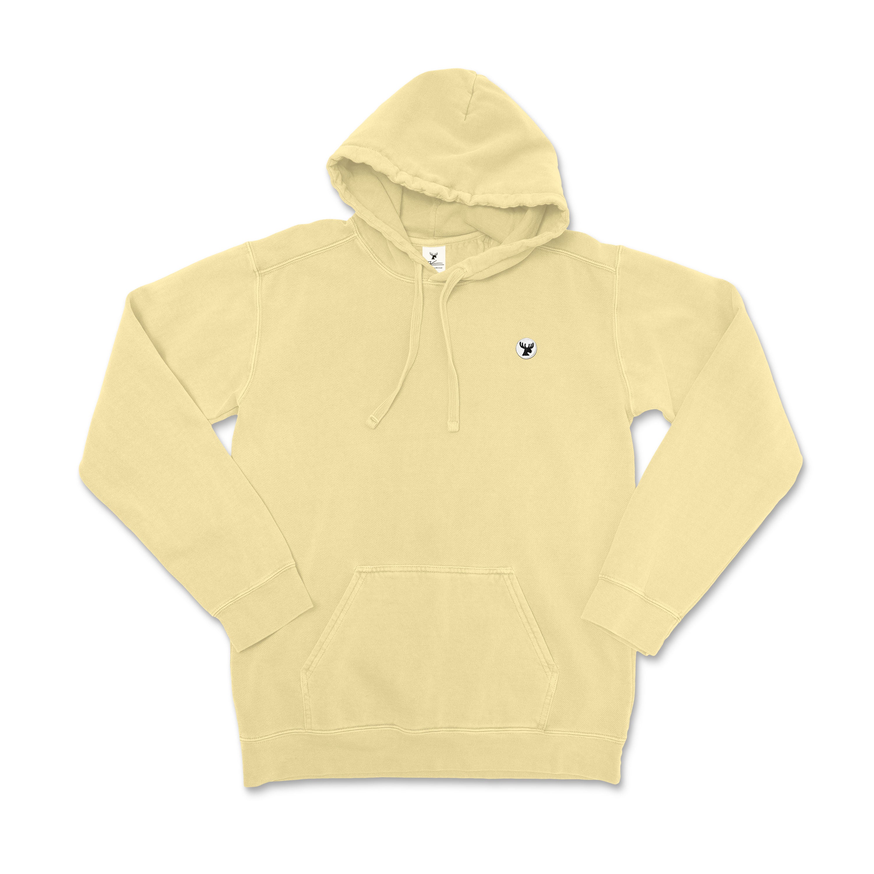 Moose Head Unisex Pigment Dyed Hoodie