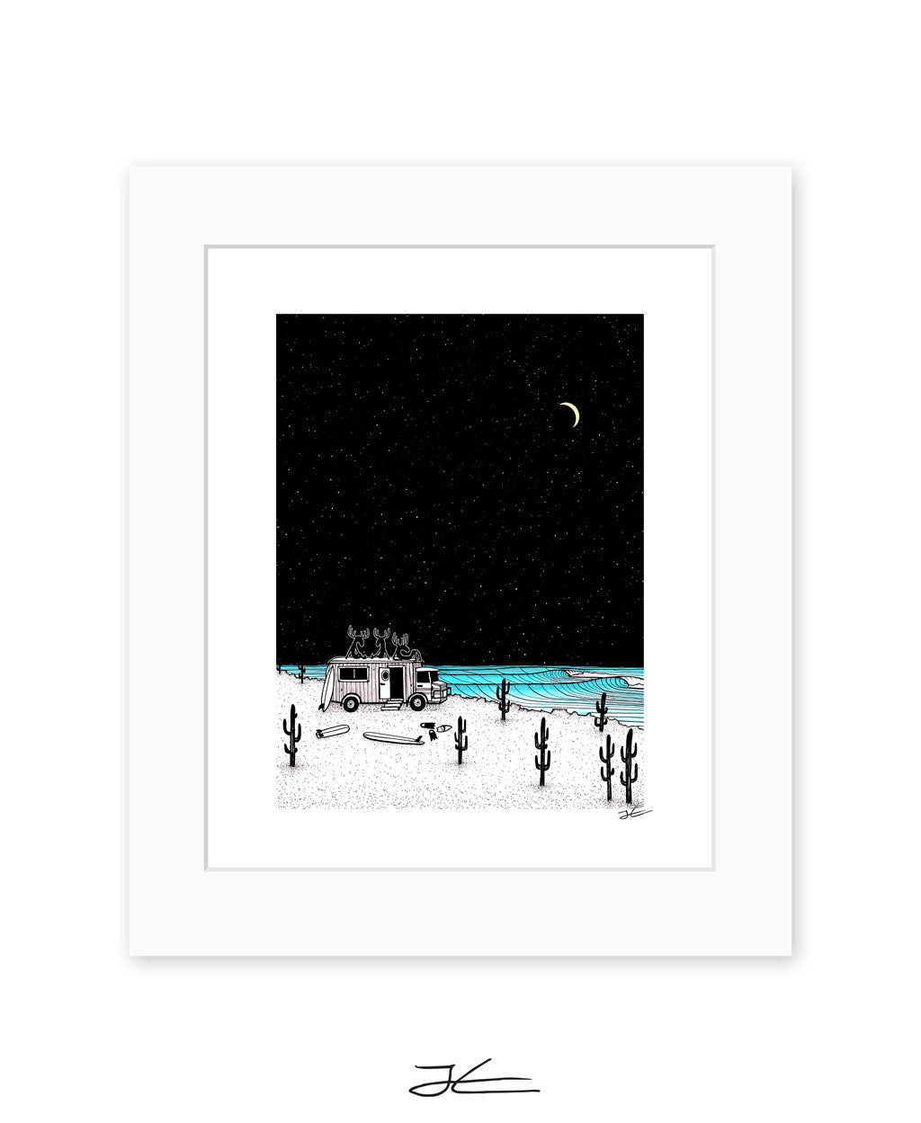 Moose Night Out - Print/ Framed Print