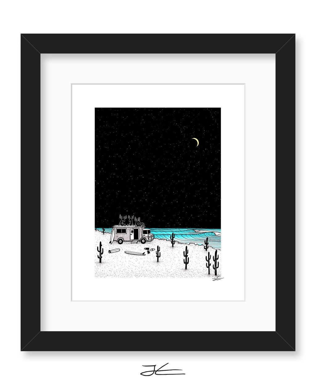 Moose Night Out - Print/ Framed Print