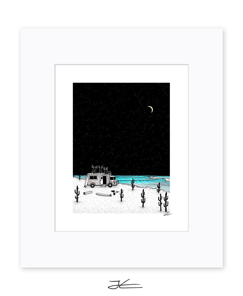Moose Night Out - Print/ Framed Print