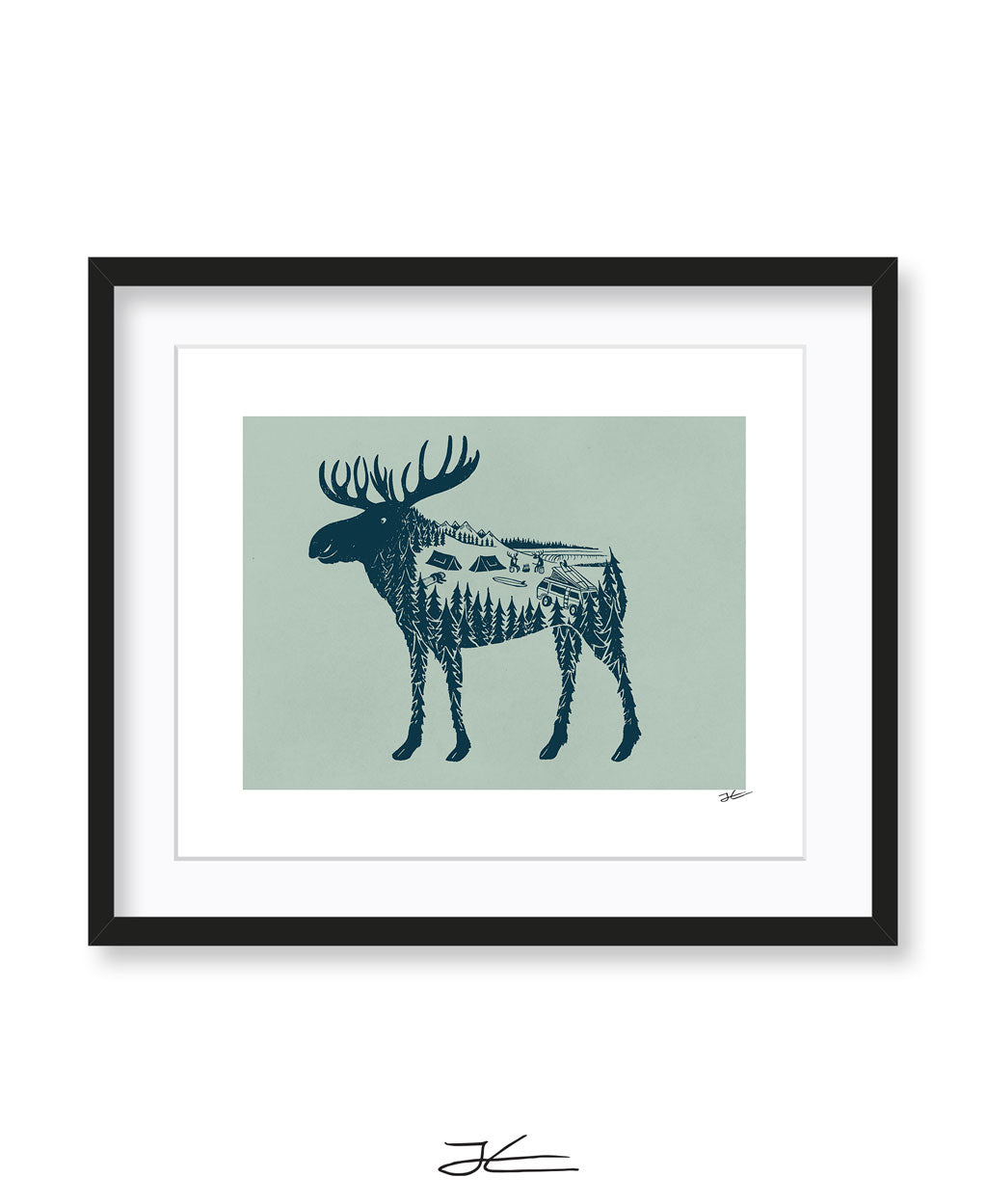 Moose World - Print/ Framed Print