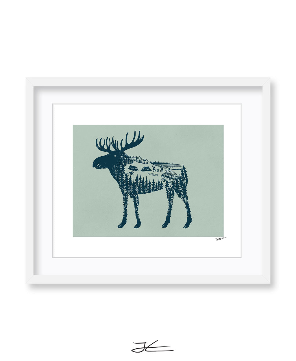 Moose World - Print/ Framed Print
