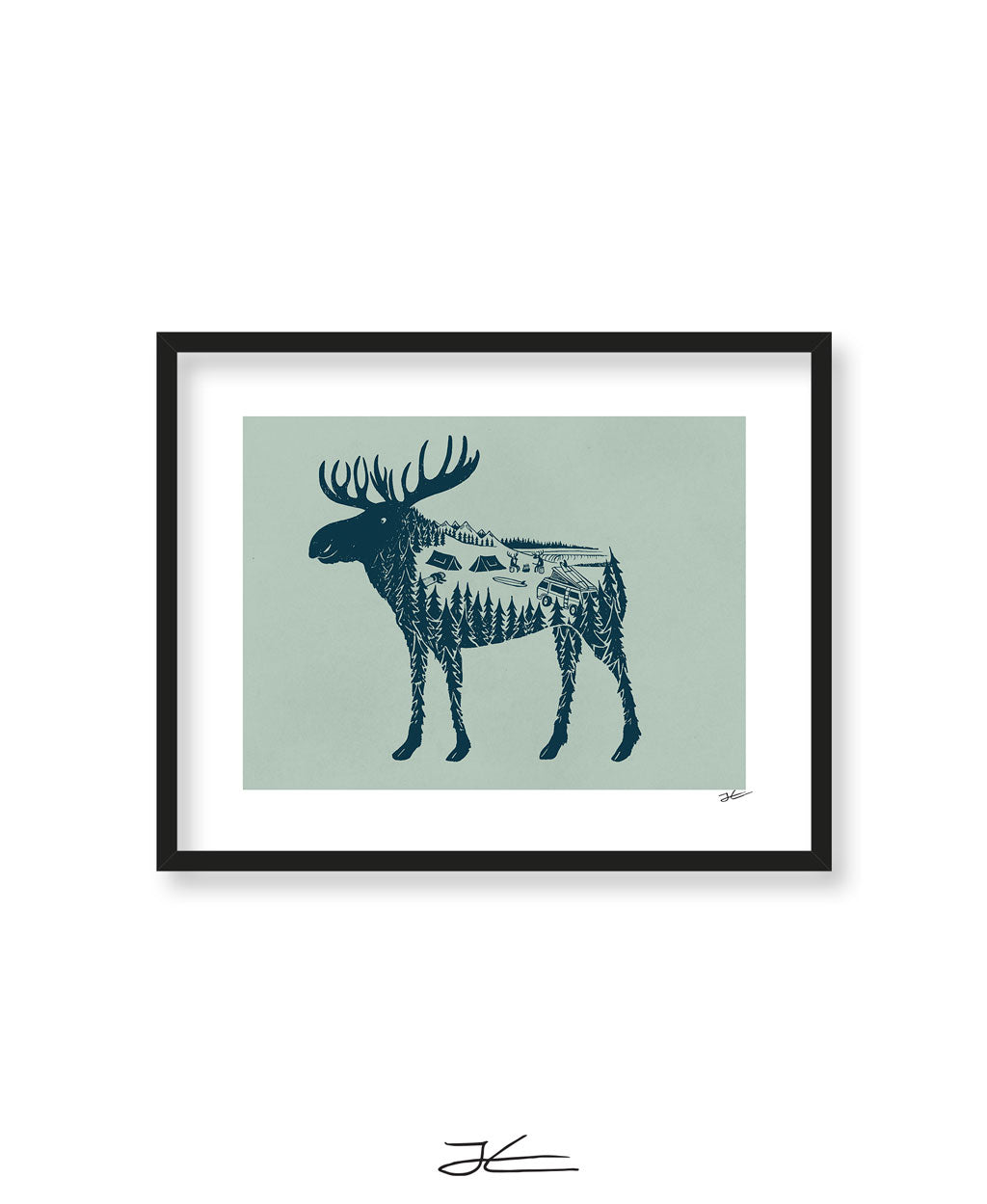 Moose World - Print/ Framed Print