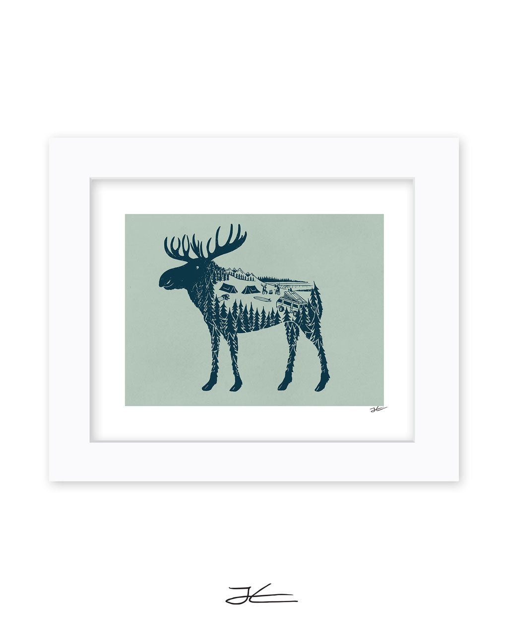 Moose World - Print/ Framed Print