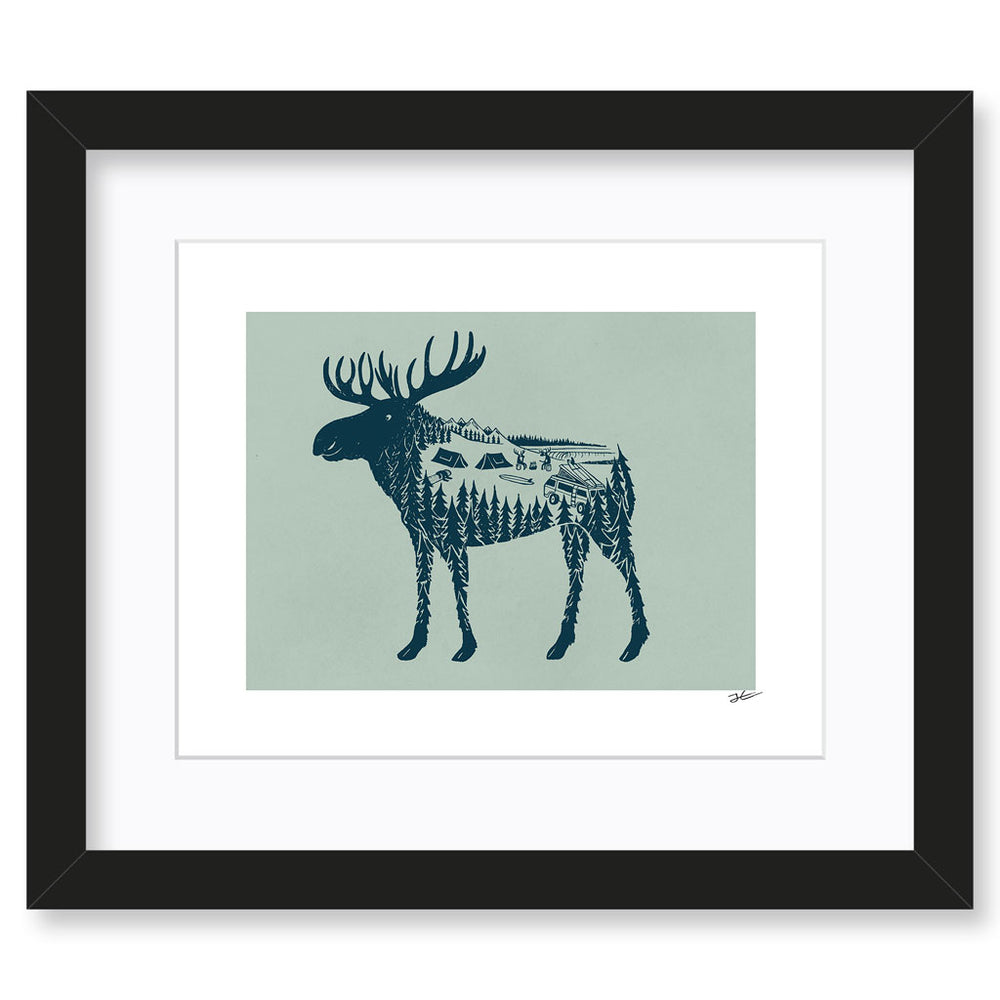 
                  
                    Moose World - Print/ Framed Print
                  
                