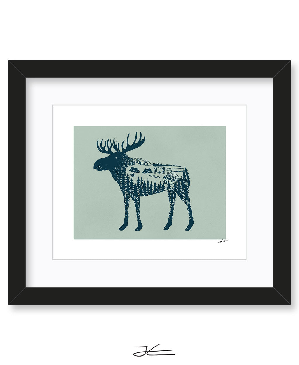 Moose World - Print/ Framed Print