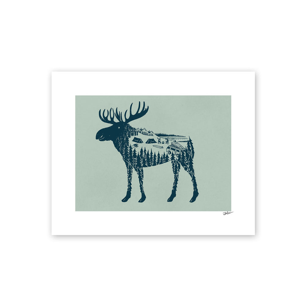 
                  
                    Moose World - Print/ Framed Print
                  
                