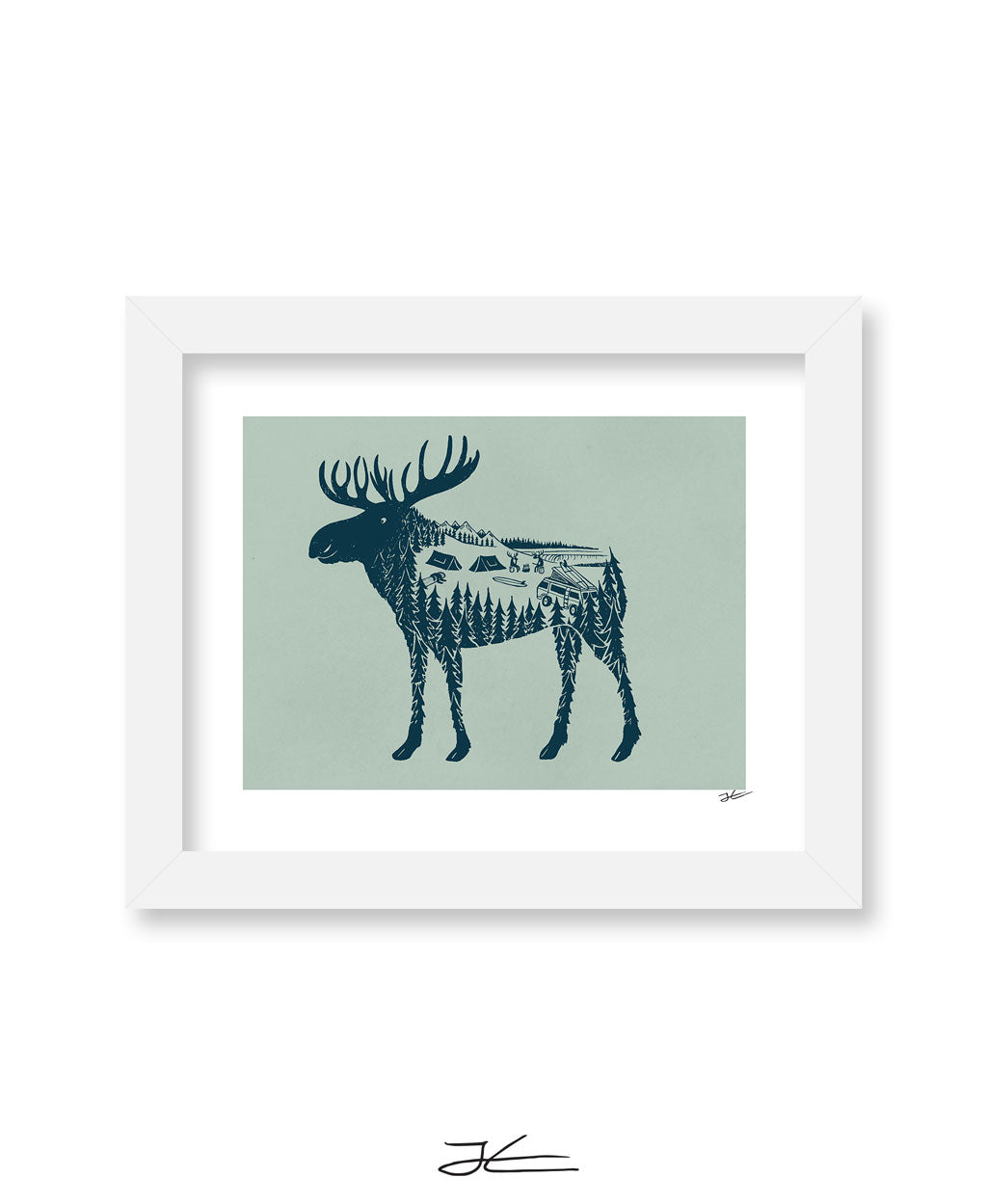 Moose World - Print/ Framed Print