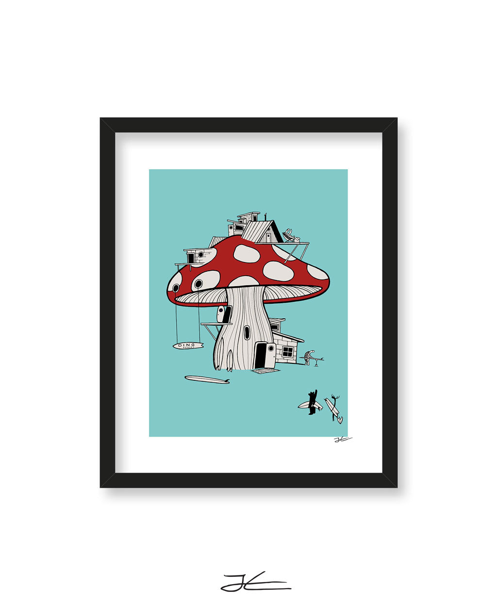 Mushroom Ding Repair - Print/ Framed Print