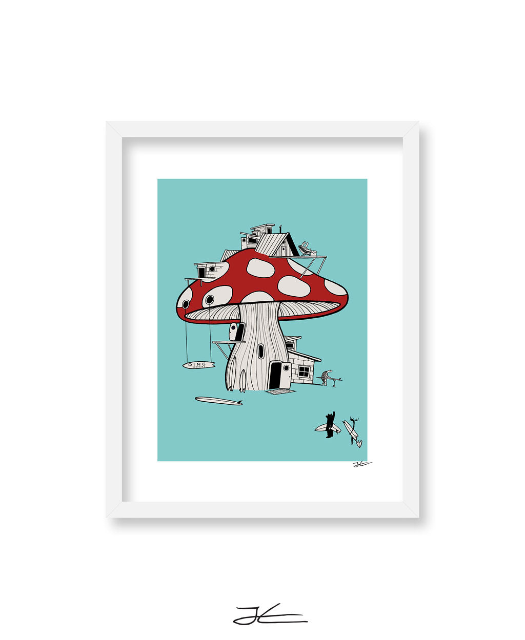 Mushroom Ding Repair - Print/ Framed Print