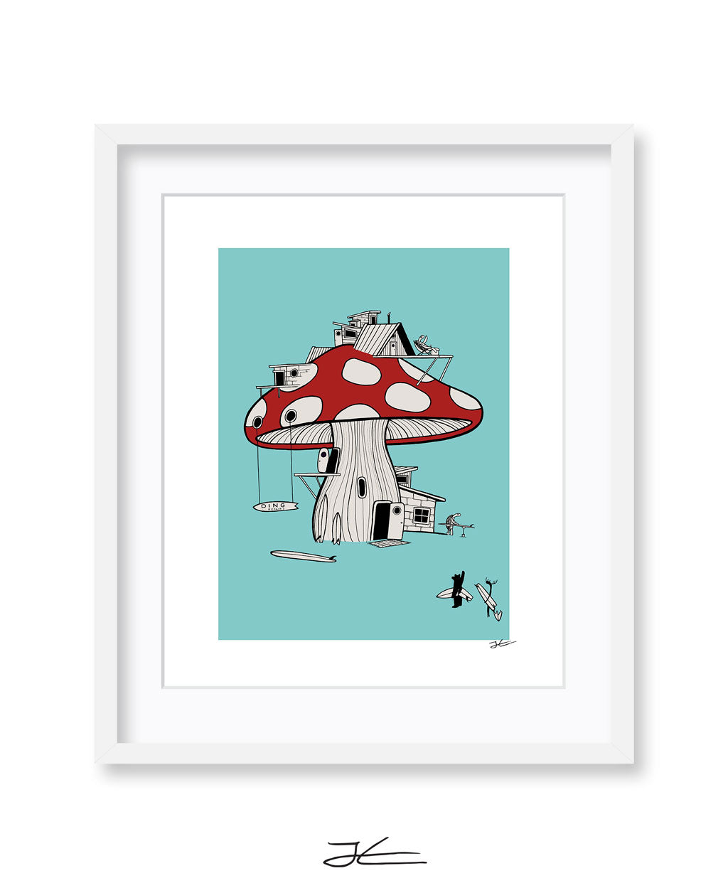 Mushroom Ding Repair - Print/ Framed Print