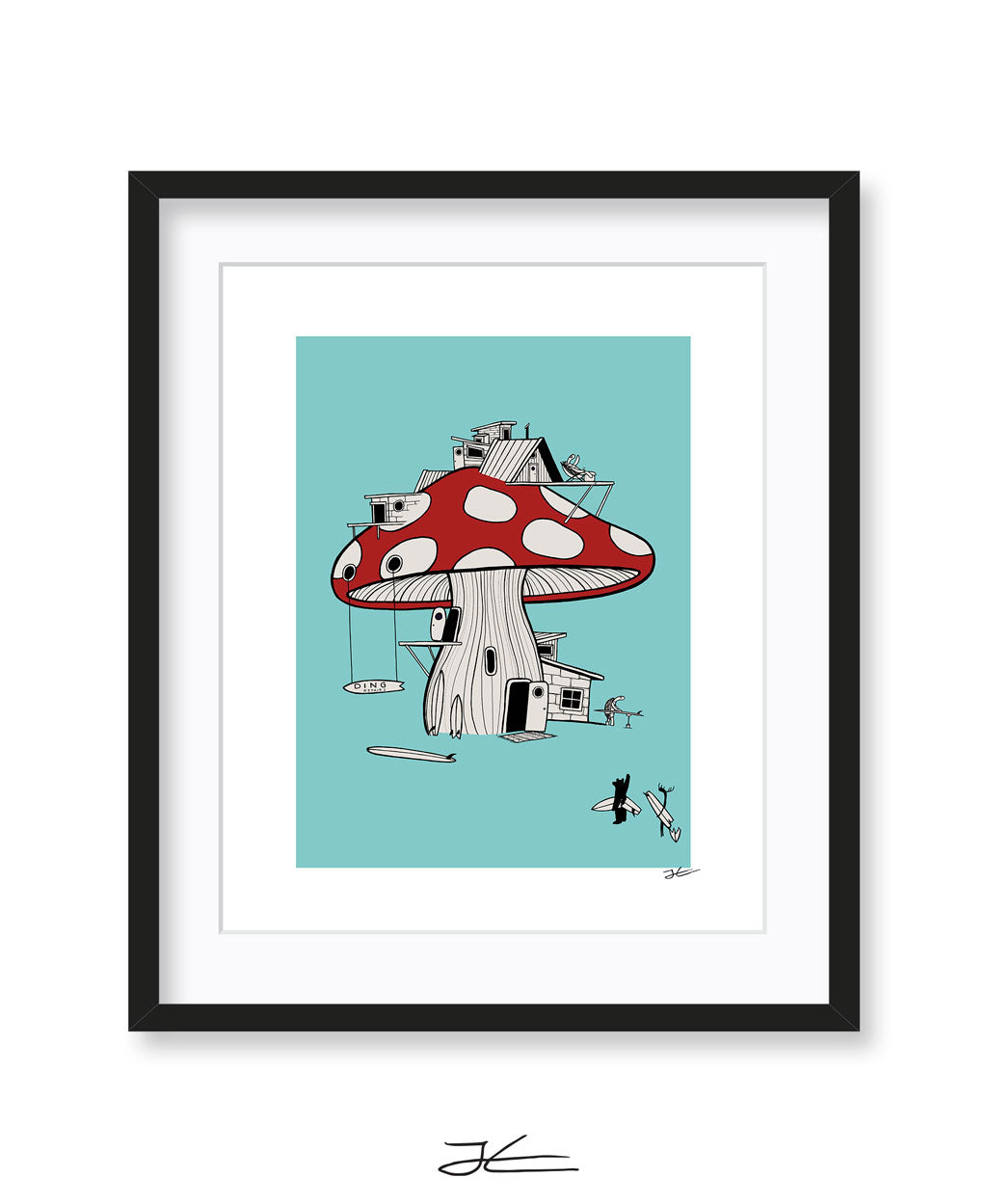 Mushroom Ding Repair - Print/ Framed Print