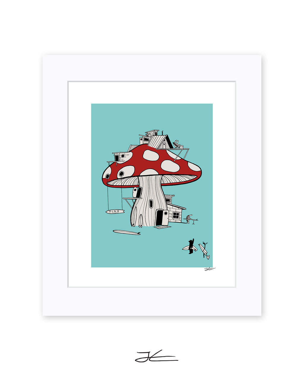 Mushroom Ding Repair - Print/ Framed Print