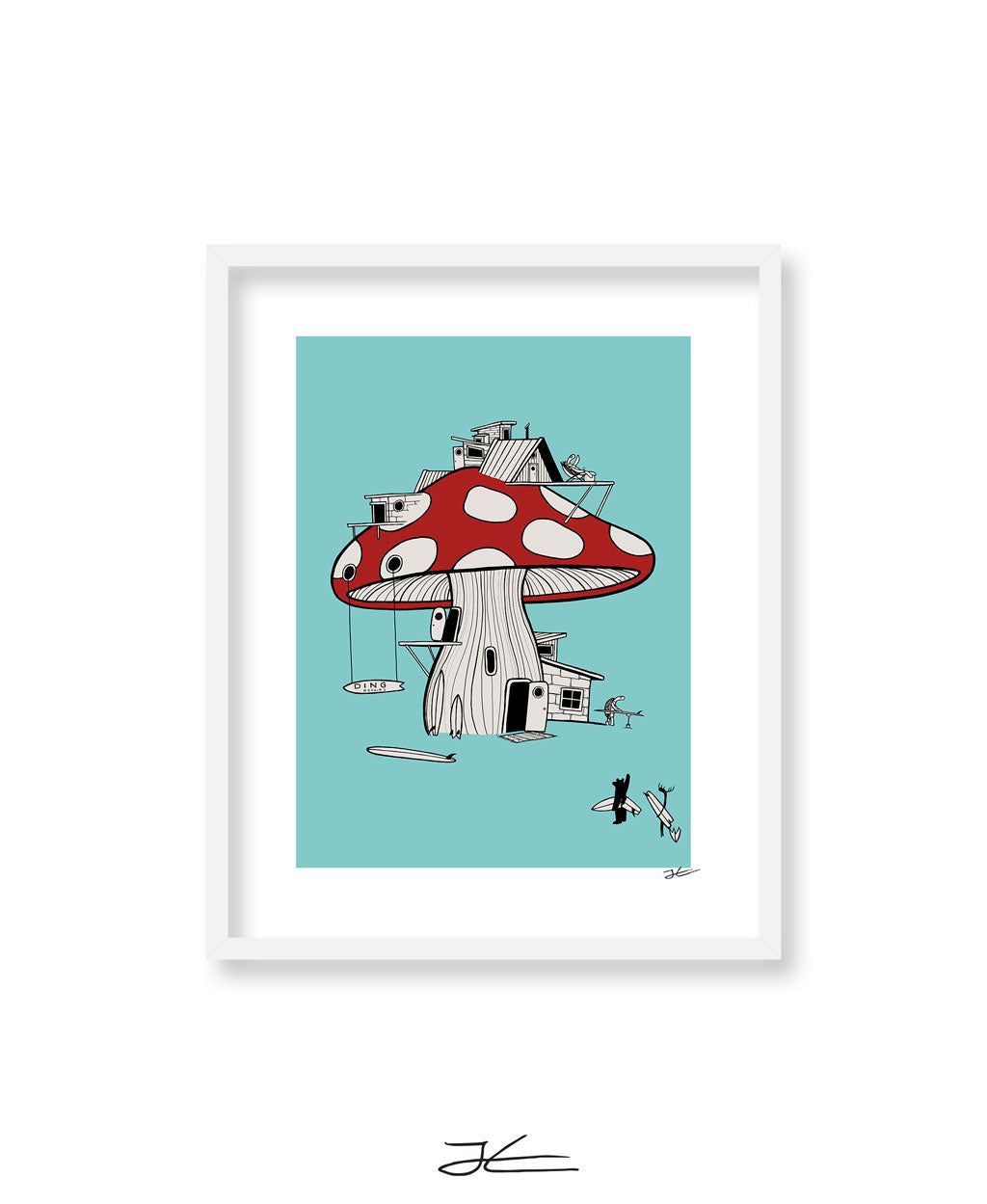 Mushroom Ding Repair - Print/ Framed Print