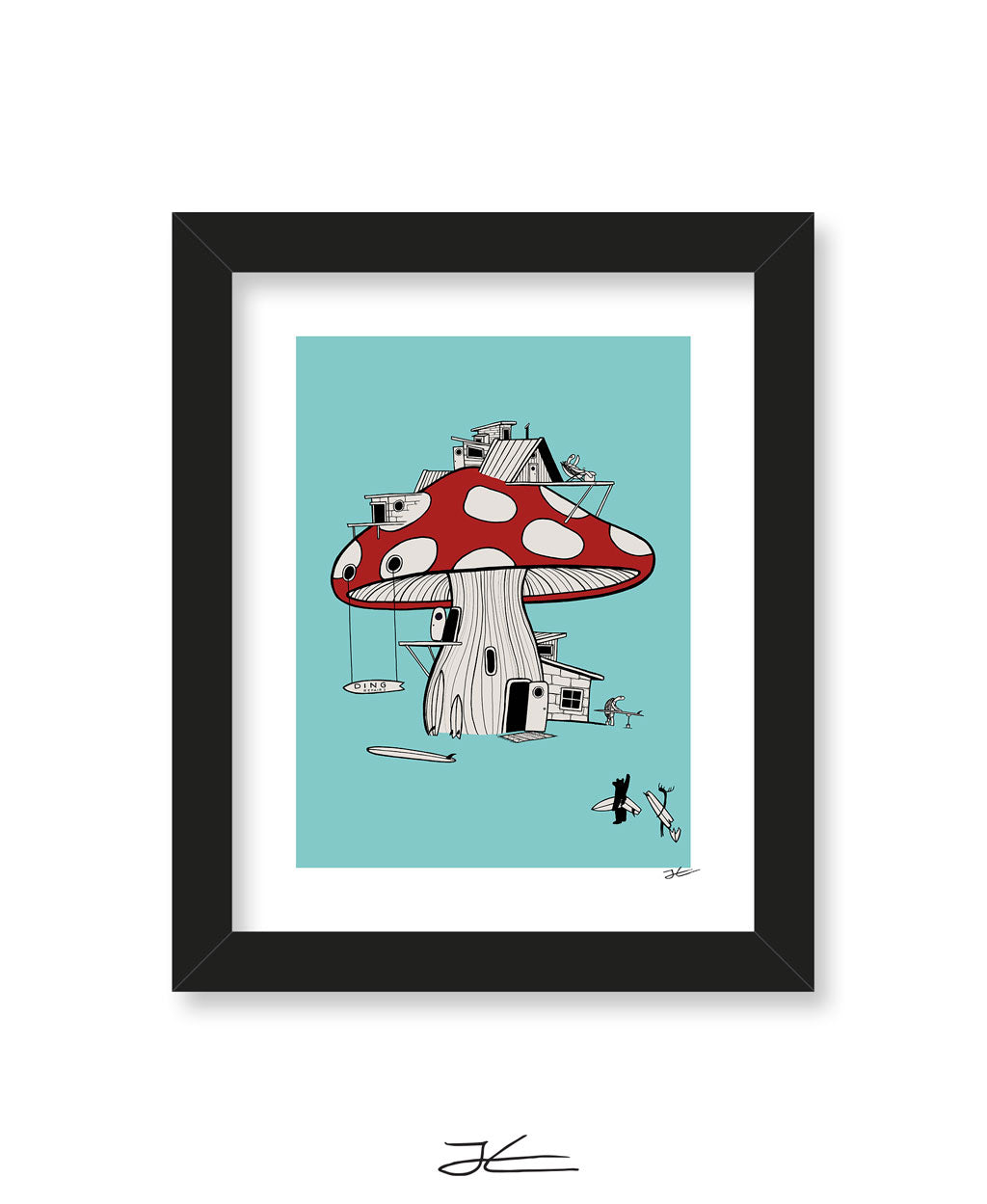Mushroom Ding Repair - Print/ Framed Print