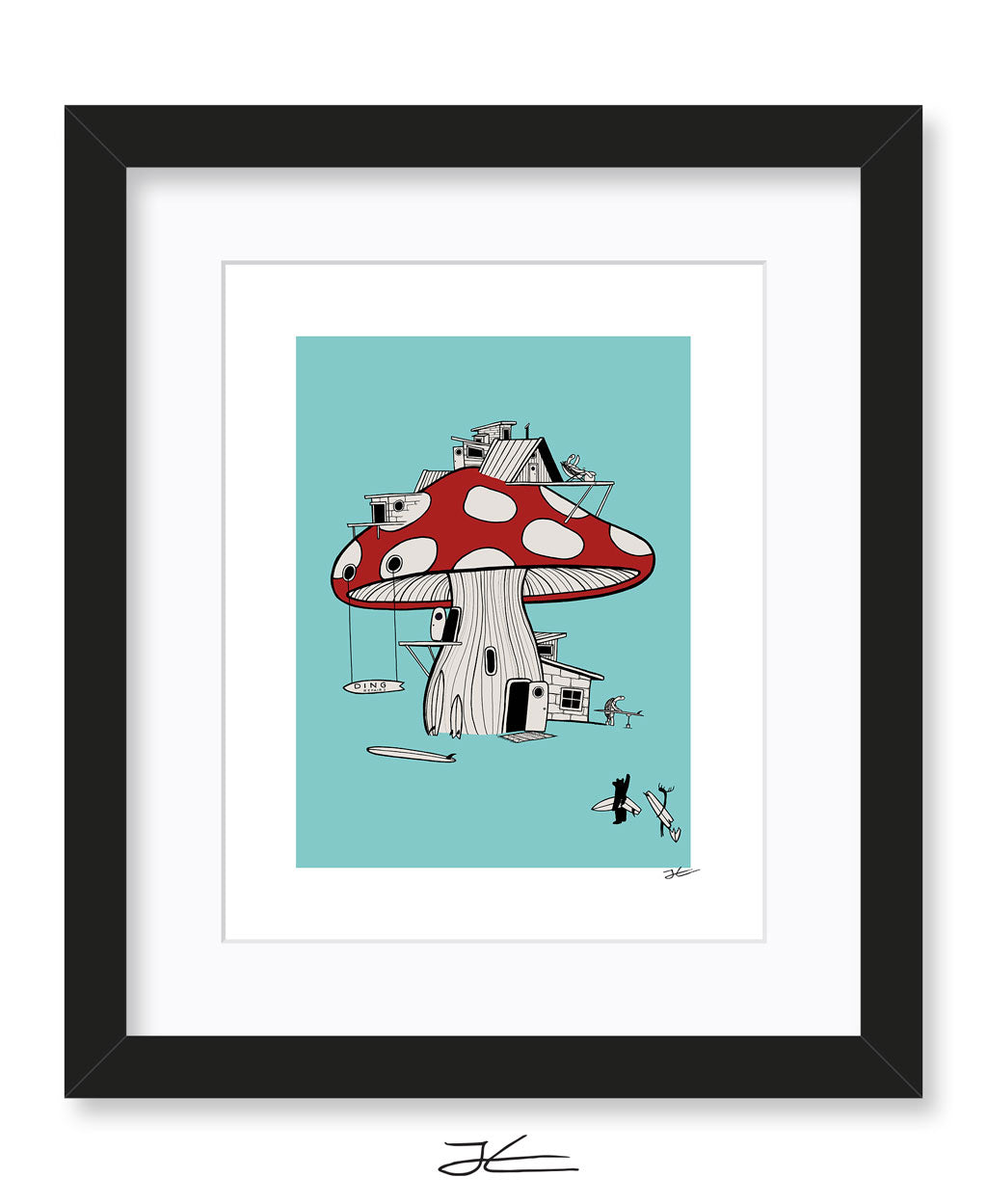 Mushroom Ding Repair - Print/ Framed Print