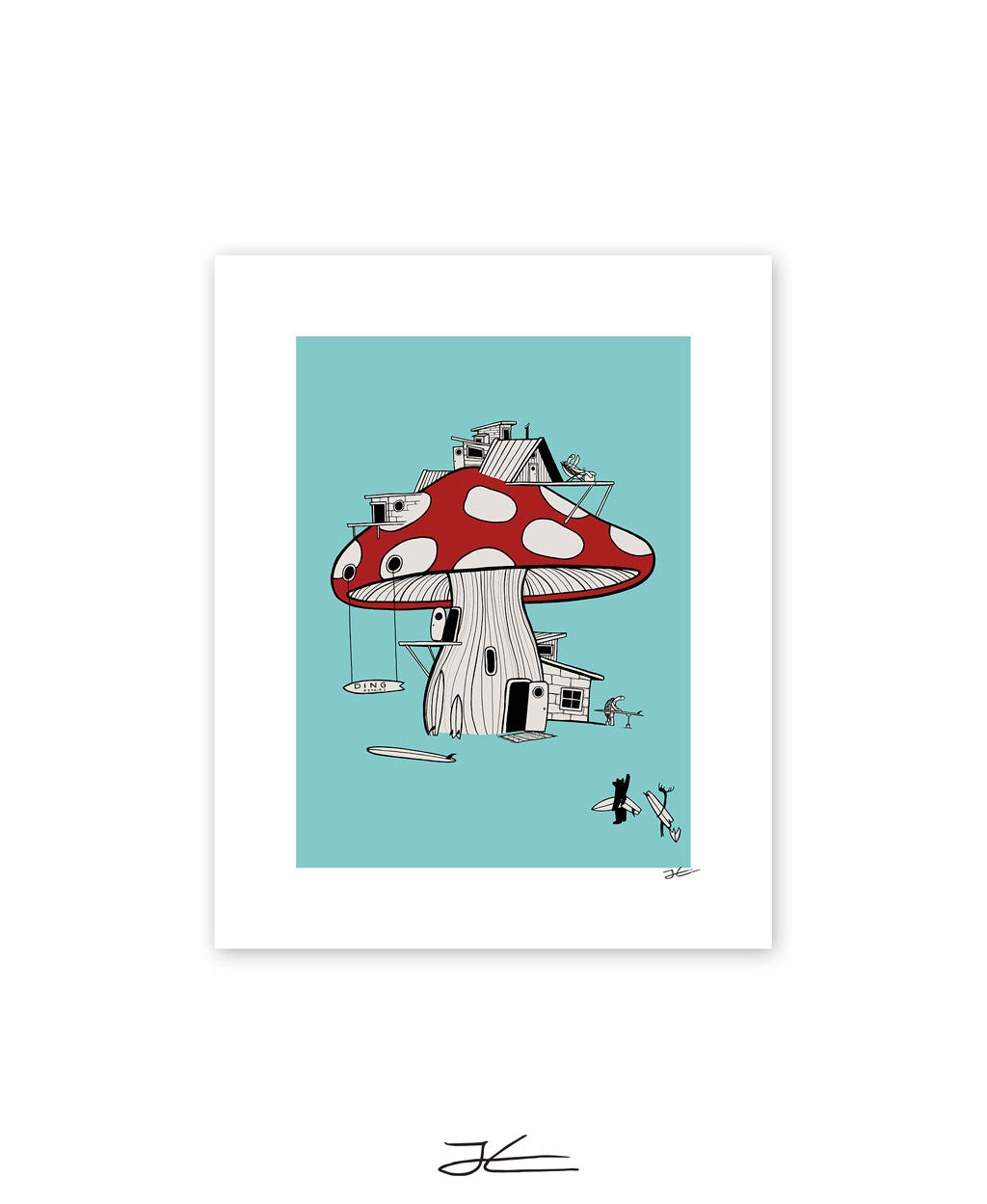 Mushroom Ding Repair - Print/ Framed Print