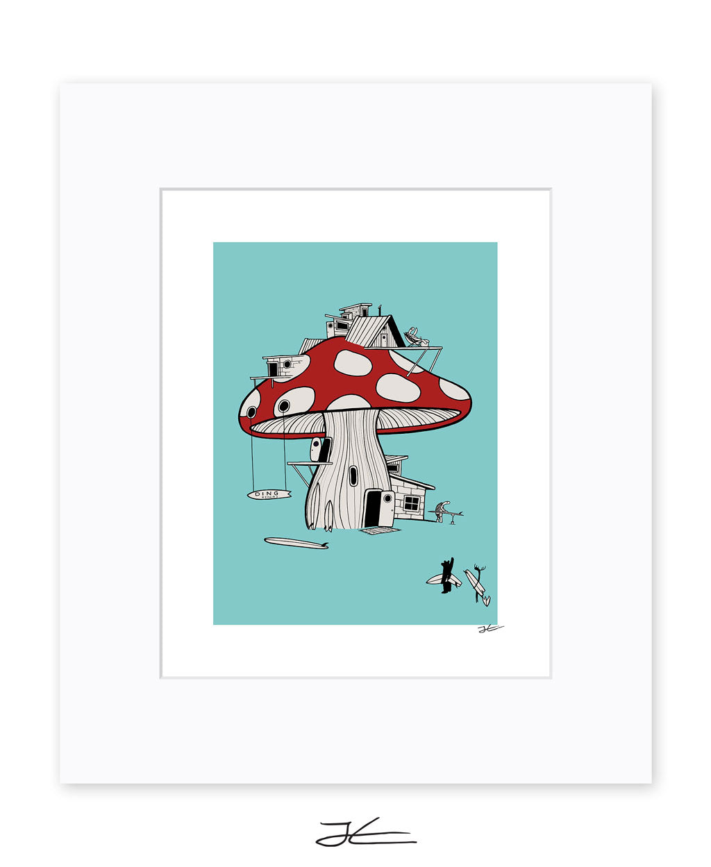 Mushroom Ding Repair - Print/ Framed Print