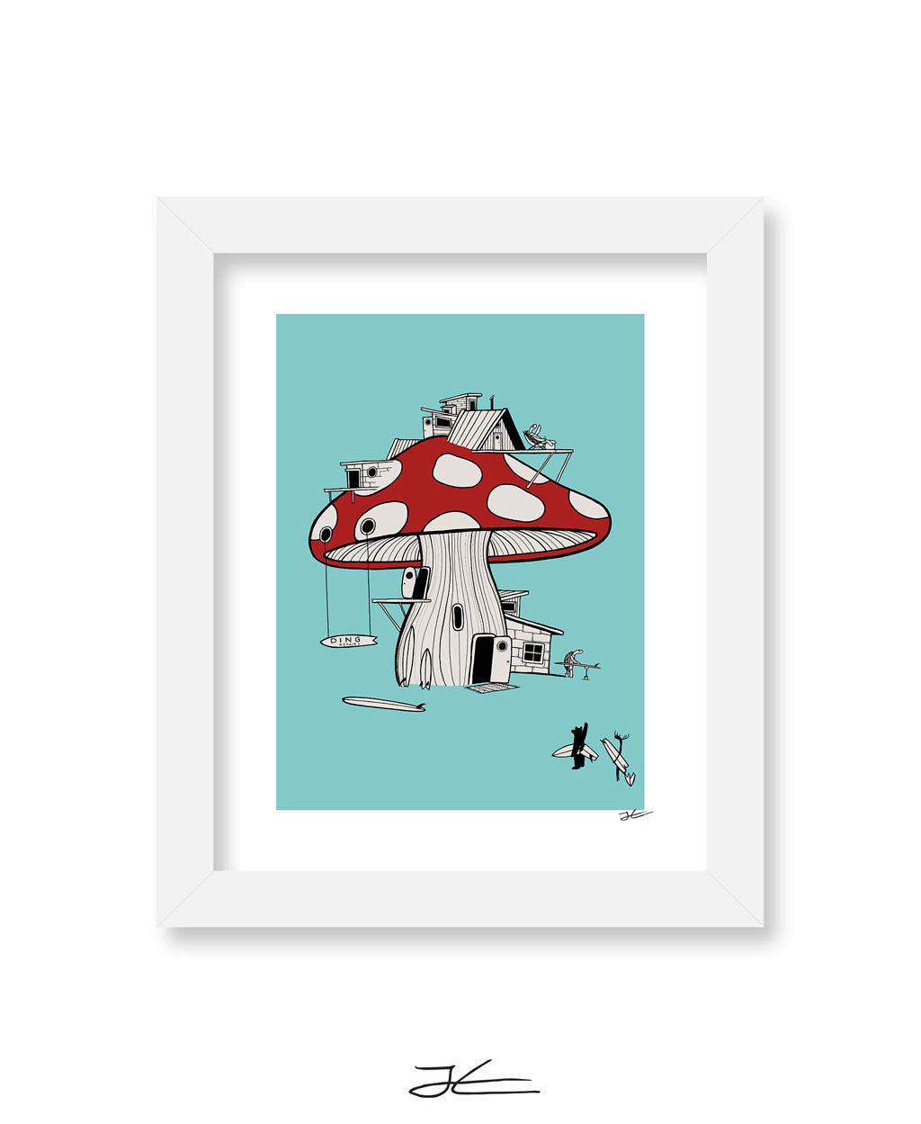 Mushroom Ding Repair - Print/ Framed Print