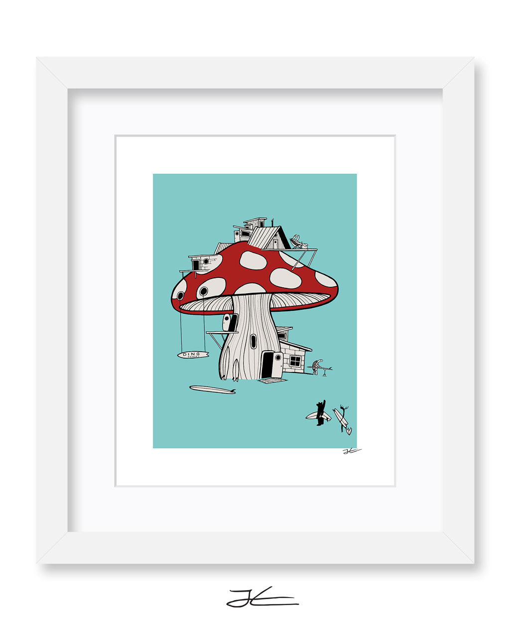 Mushroom Ding Repair - Print/ Framed Print