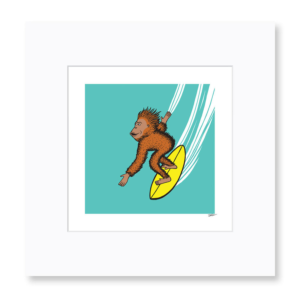 
                  
                    Surfing Orangutan - Print/ Framed Print
                  
                