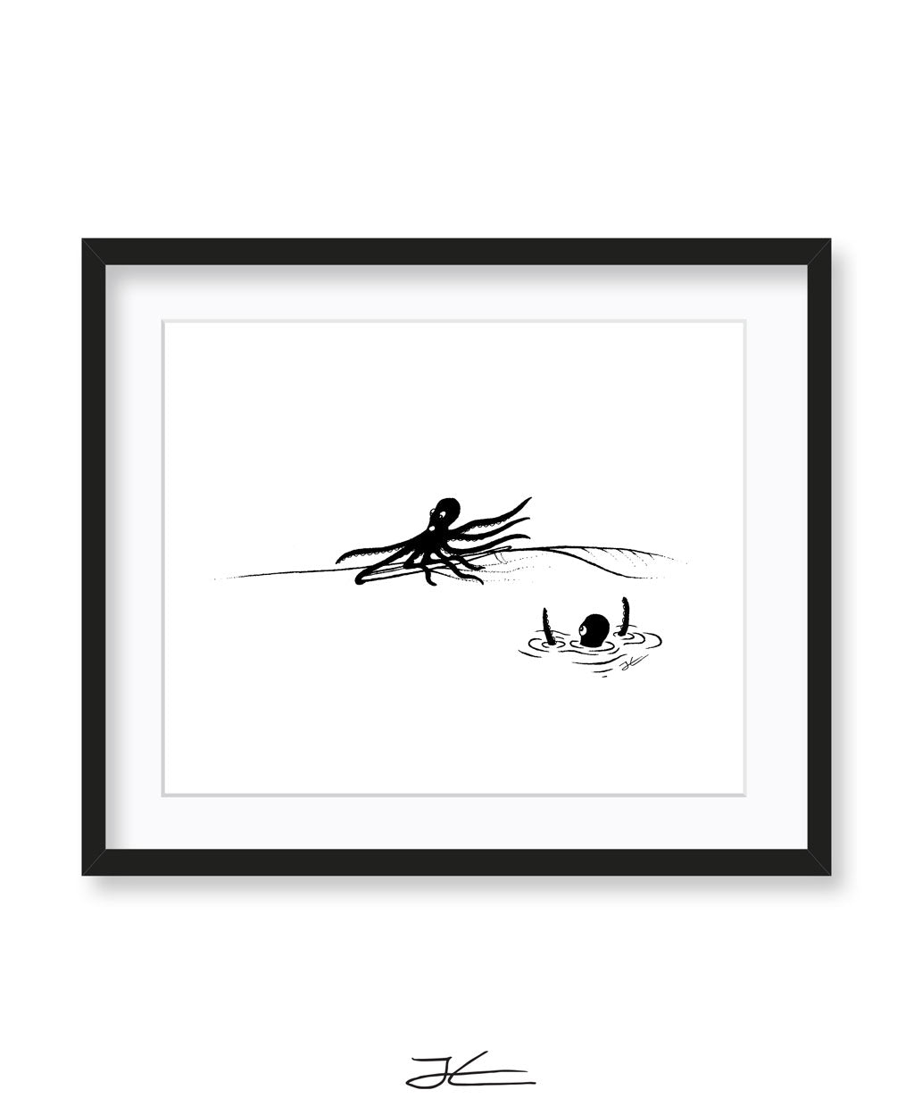 Inktober Octopus - Print/ Framed Print