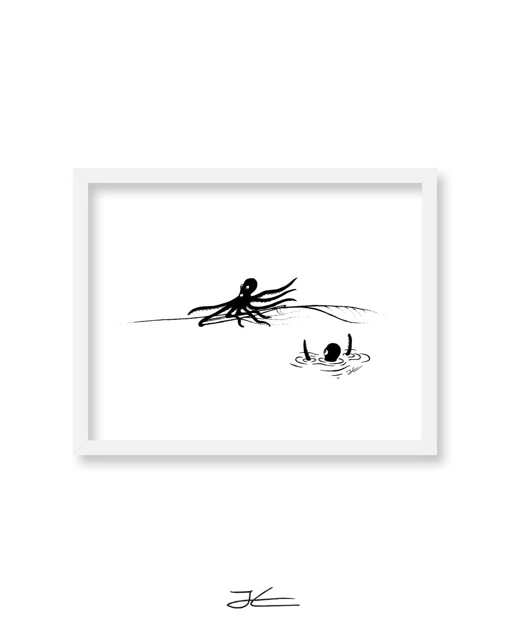 Inktober Octopus - Print/ Framed Print