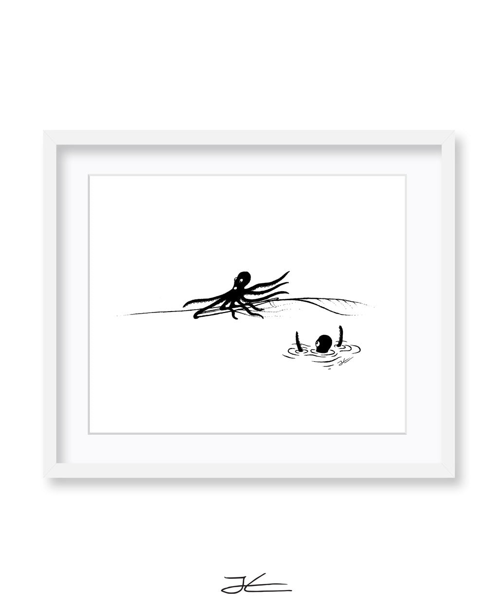 Inktober Octopus - Print/ Framed Print
