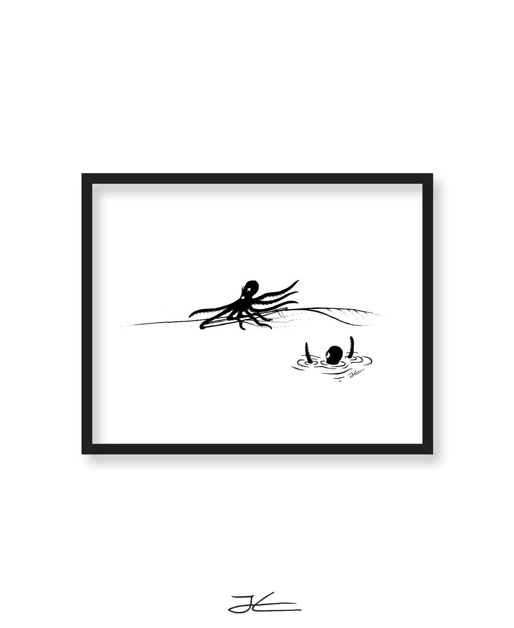 Inktober Octopus - Print/ Framed Print