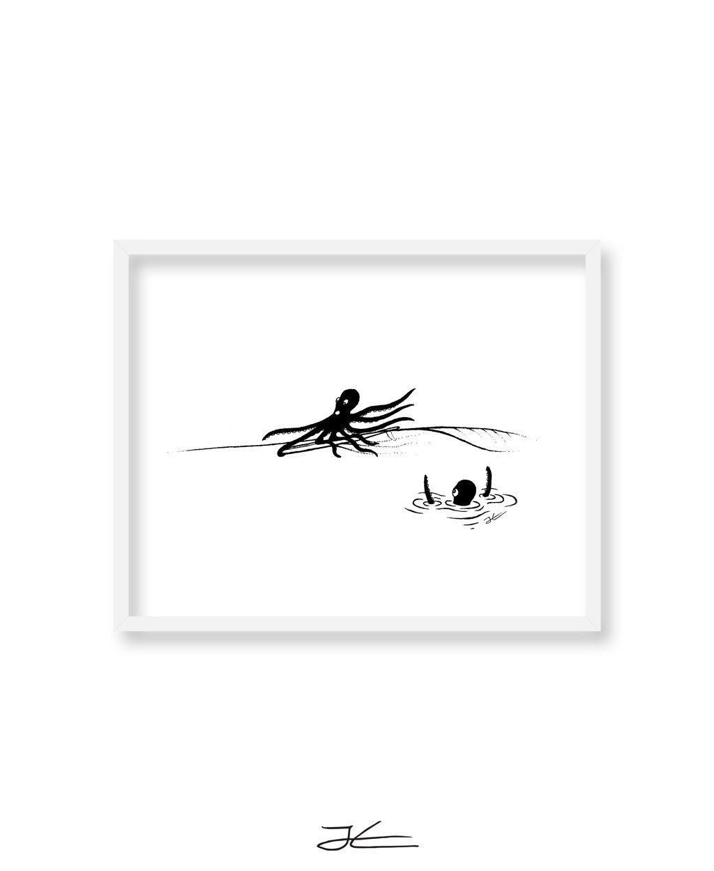 Inktober Octopus - Print/ Framed Print