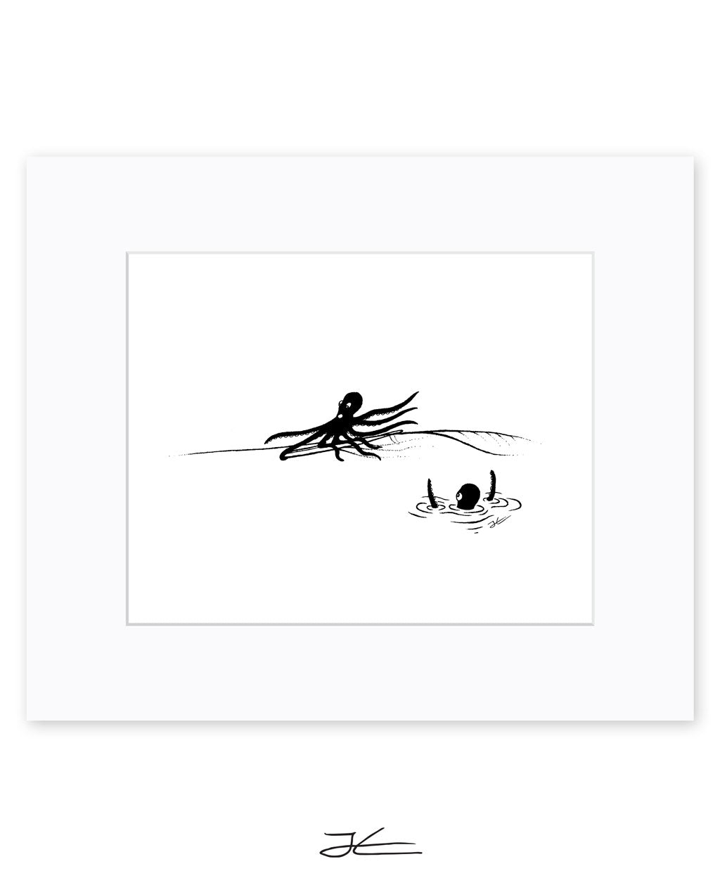 Inktober Octopus - Print/ Framed Print