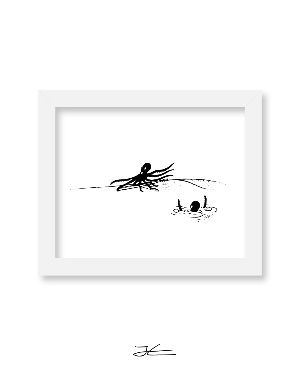 Inktober Octopus - Print/ Framed Print