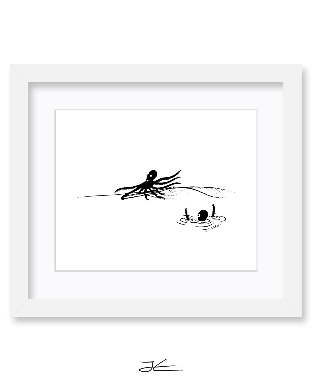 Inktober Octopus - Print/ Framed Print