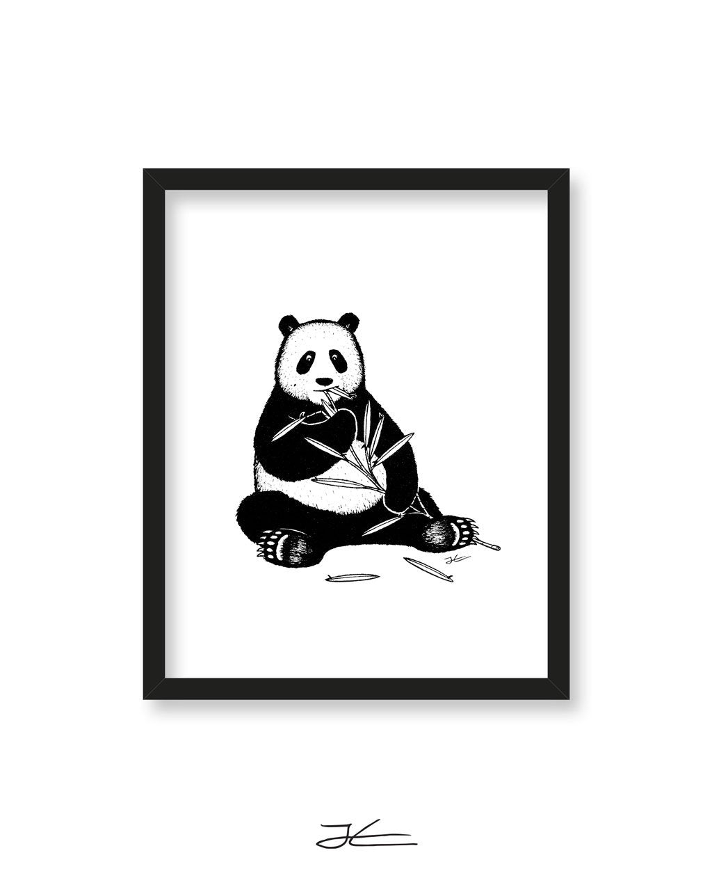 Inktober Panda - Print/ Framed Print