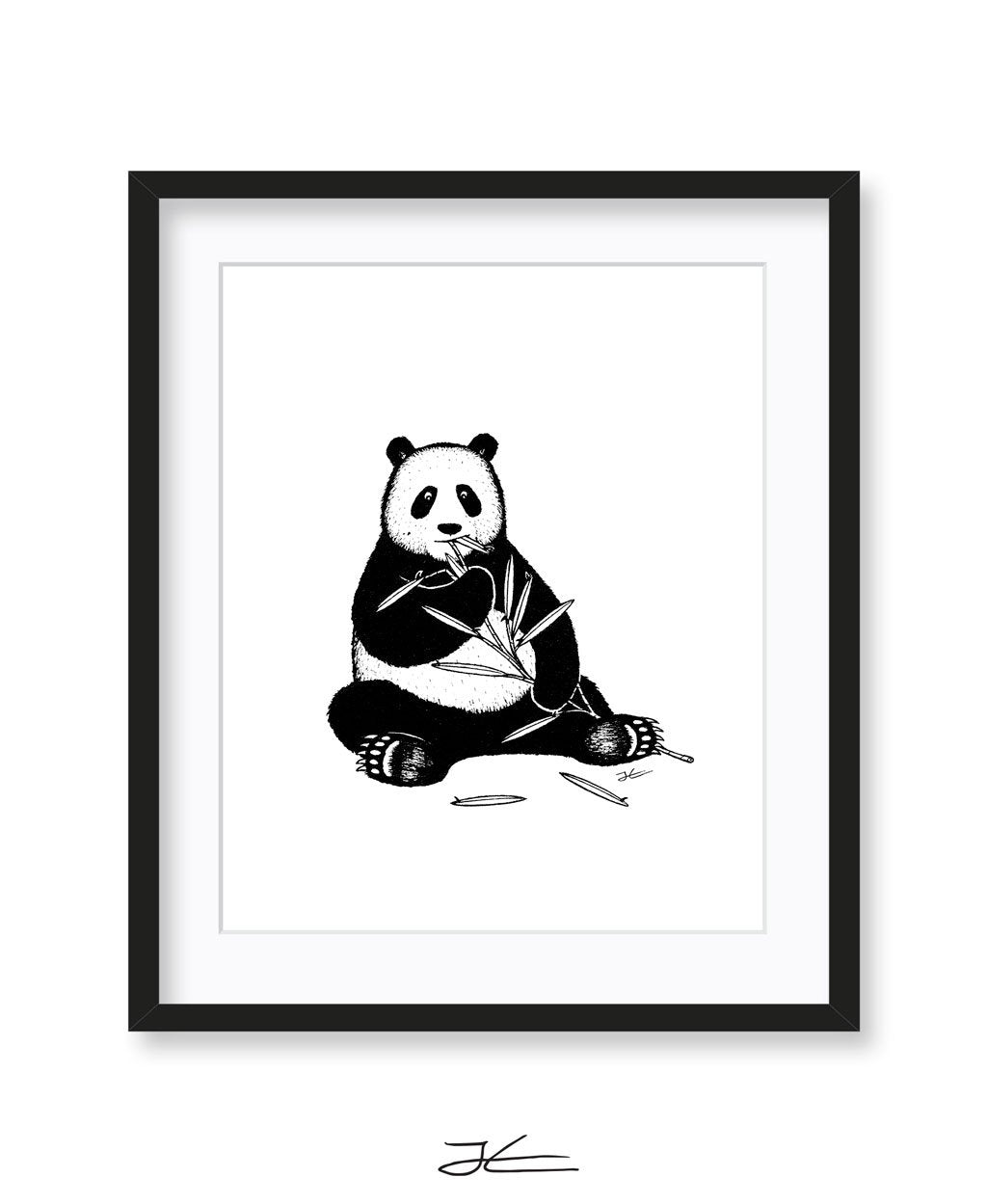 Inktober Panda - Print/ Framed Print