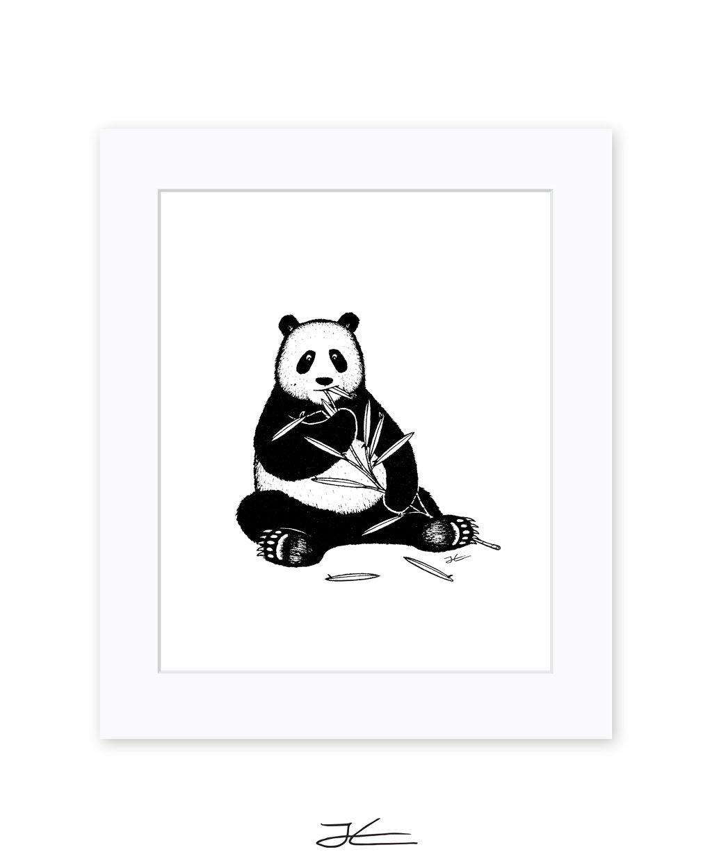 Inktober Panda - Print/ Framed Print
