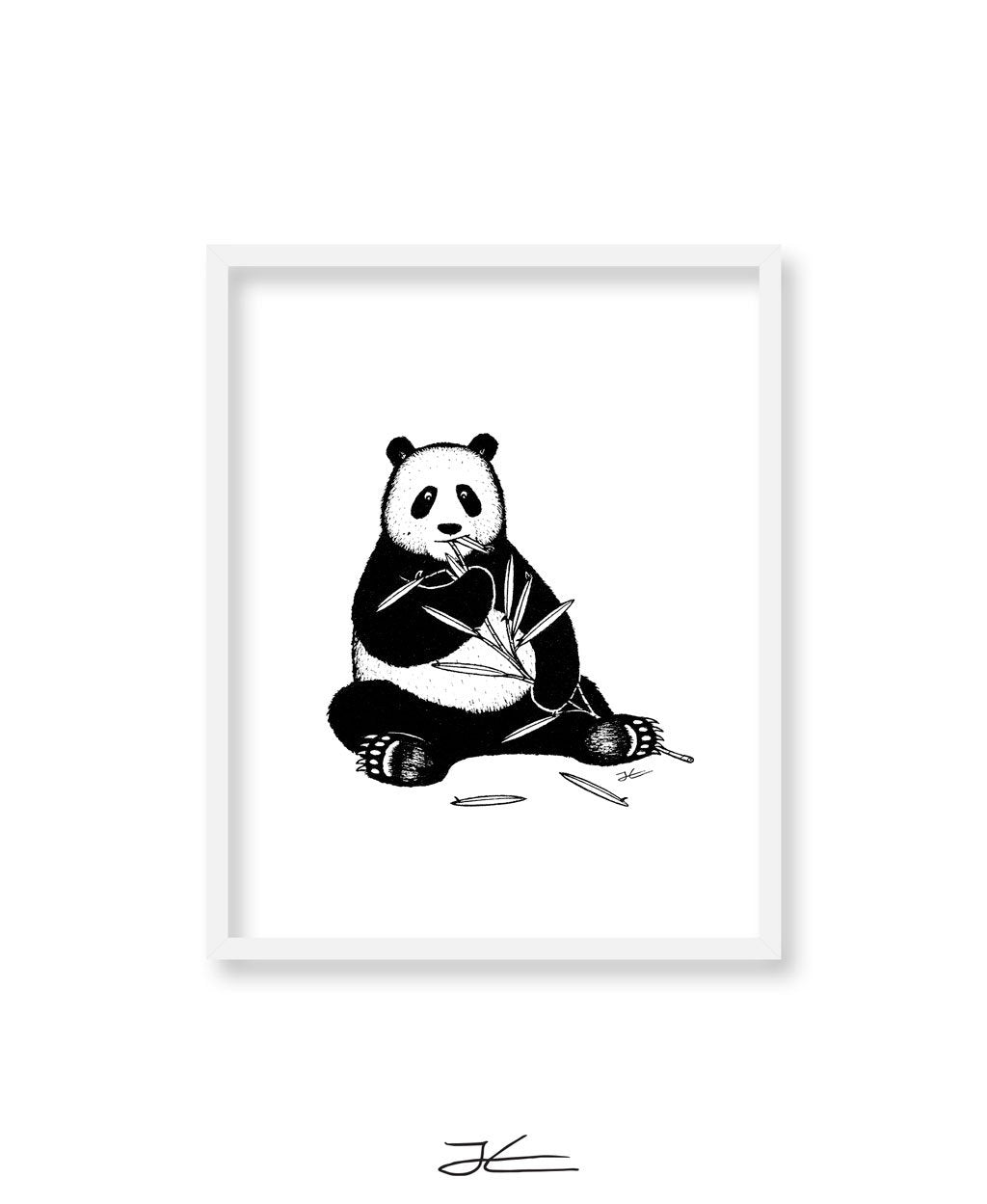 Inktober Panda - Print/ Framed Print
