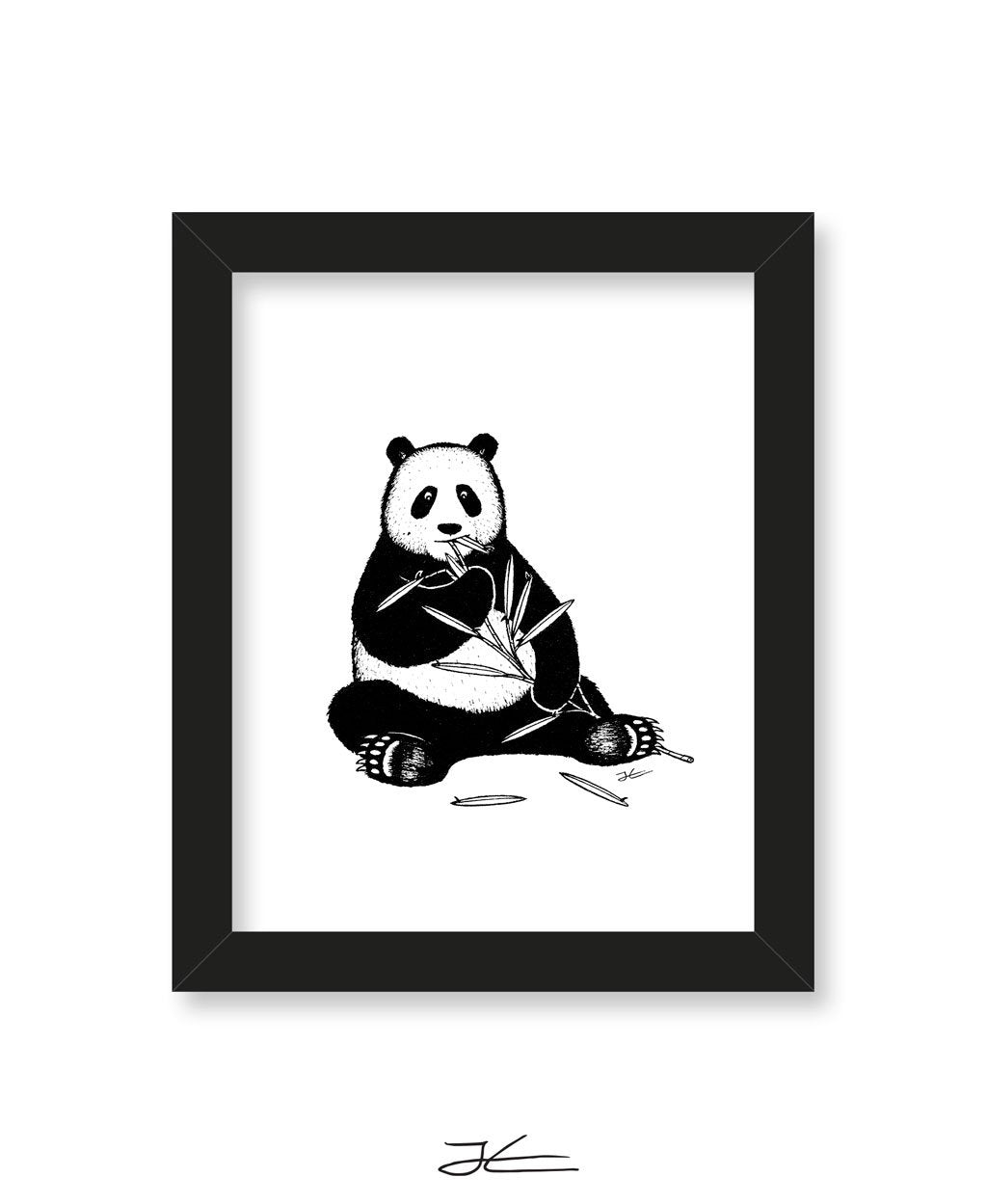 Inktober Panda - Print/ Framed Print