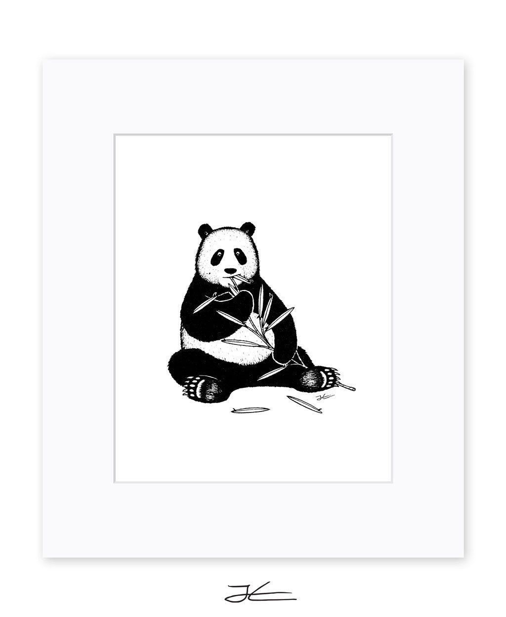 Inktober Panda - Print/ Framed Print