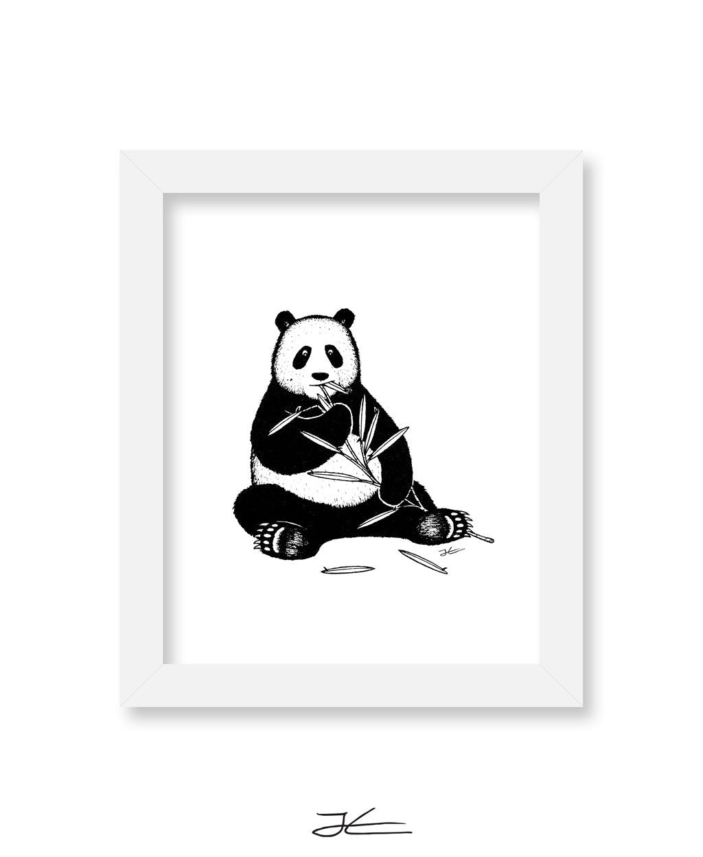 Inktober Panda - Print/ Framed Print