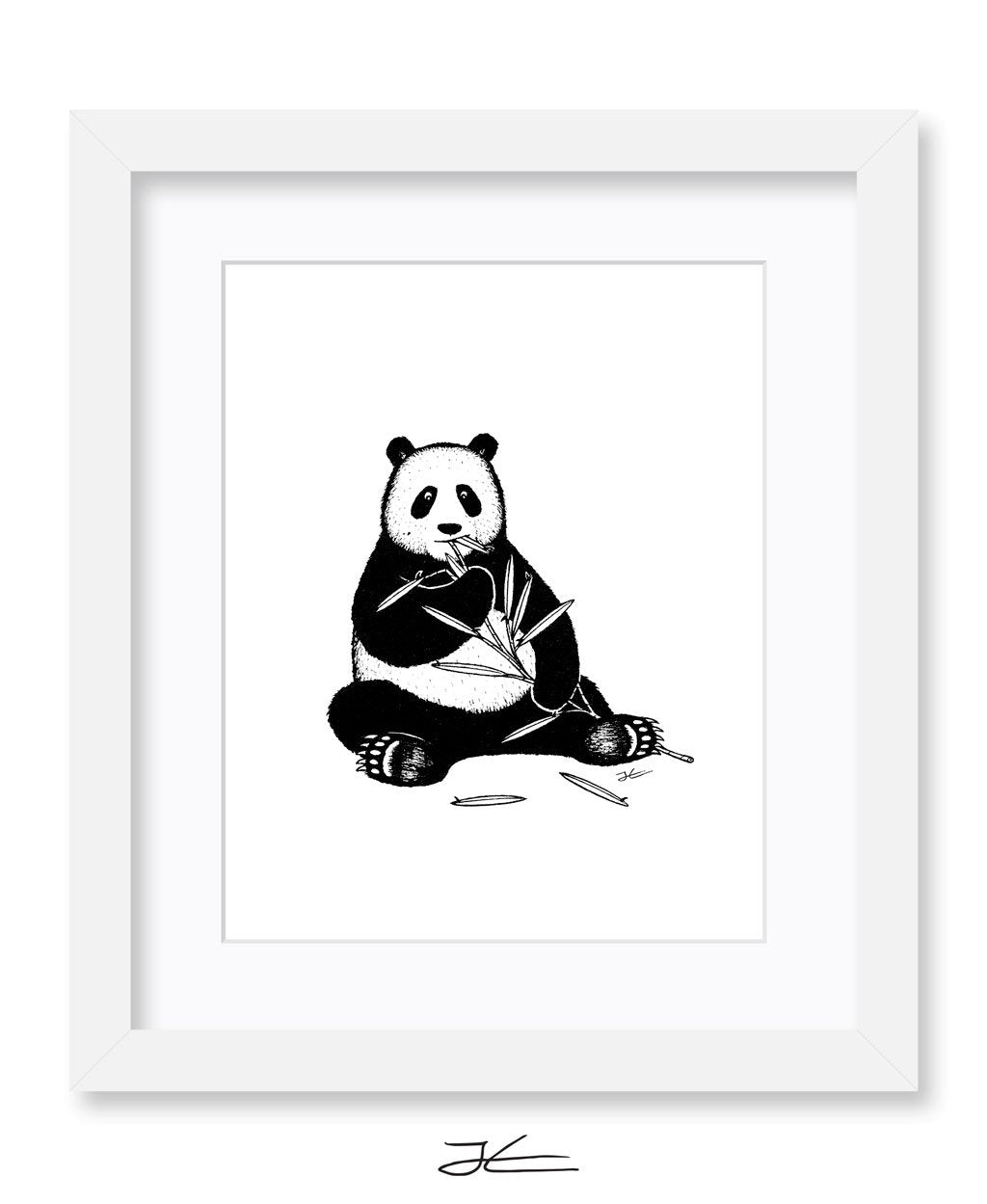 Inktober Panda - Print/ Framed Print