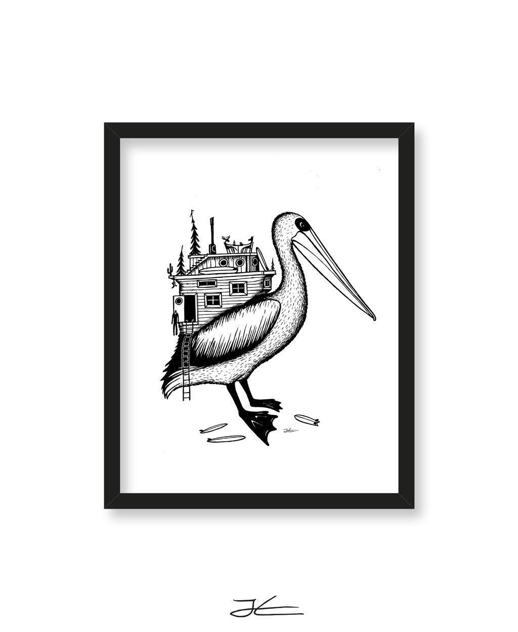 Pelican Home - Print/ Framed Print